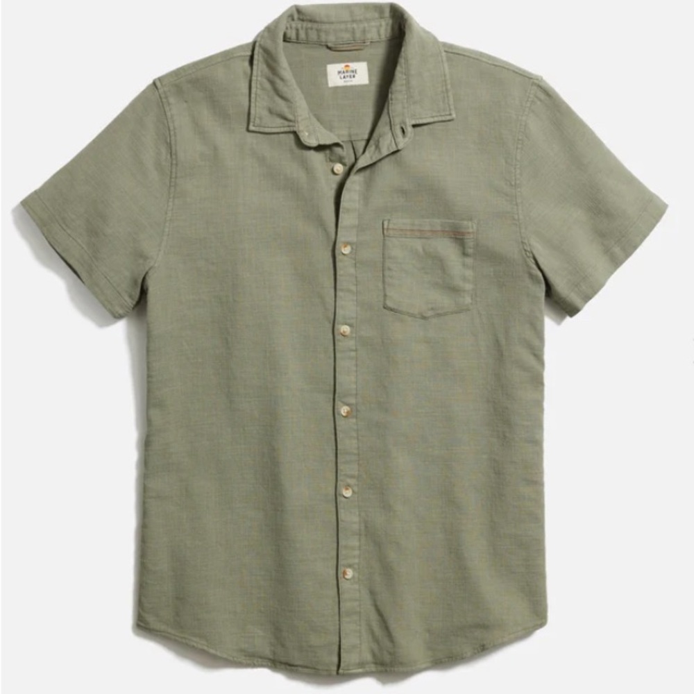 Marine Layer Stretch Selvage Short Sleeve Shirt
